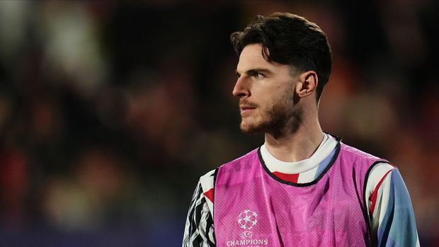 Declan Rice scored a brace for Arsenal in the quarter-final first leg win over Real Madrid