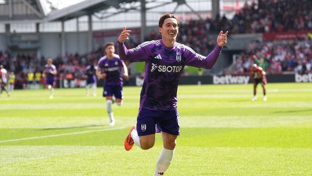 Fulham’s Harry Wilson celebrates scoring the winner (Bradley Collyer/PA)